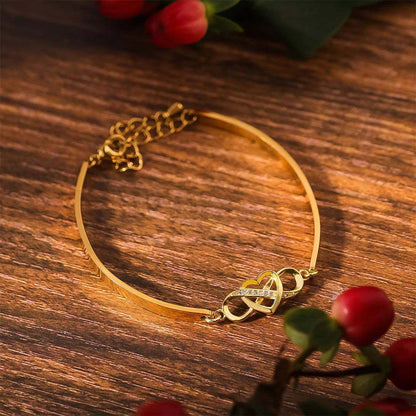 POUR MA FILLE ADOPTIVE - BRILLE TOUJOURS COMME L'ÉTOILE LA PLUS BRILLANTE BRACELET INFINITY