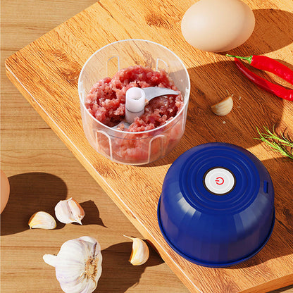 🧄🔥 -60% ! Mini-Hachoir Électrique Sans Fil USB-C – Moteur Grande Vitesse 3 Lames Inox Secondes, Une Touche Zéro Fatigue Mains, Démontable Lavable Hygiénique Polyvalent Ail Légumes Bébé · 3 Coloris ✨