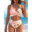 🌺👙 Ensemble bikini à taille haute à motifs floraux – Mise en valeur et effet amincissant, style vacances tout en douceur✨✅