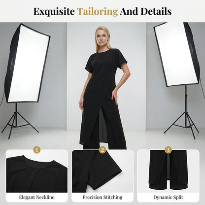 💞Ensemble deux pièces minimaliste à coupe ample