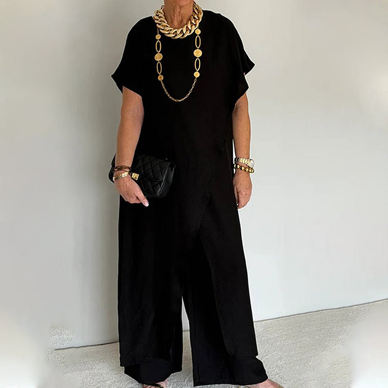 💞Ensemble deux pièces minimaliste à coupe ample