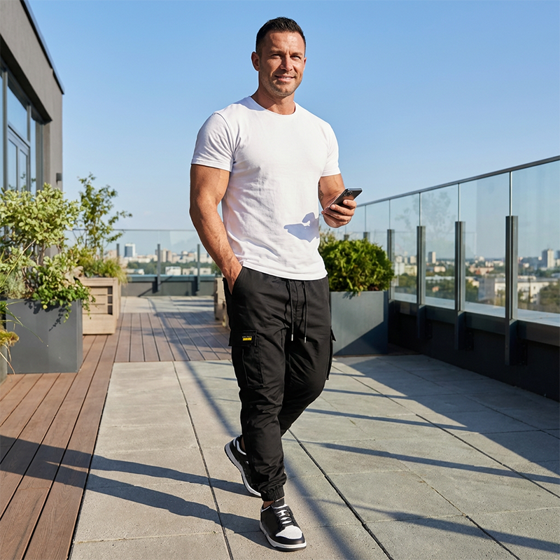 👖 PROMO LIMITÉE 50% DE RÉDUCTION ! ✨ Pantalon Cargo Jogger – Polyester, Taille Réglable, Poches ✨