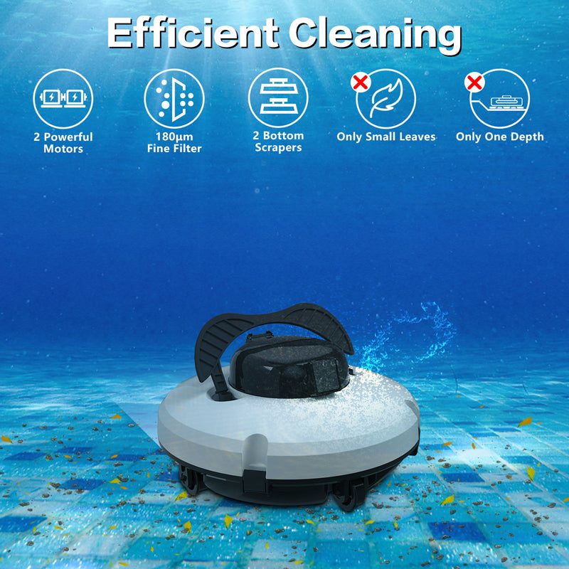 🤖 PROMO LIMITÉE 50% DE RÉDUCTION ! 💥 Robot Nettoyeur Piscine Sans Fil – Haute Aspiration, Navigation Intelligente, Simple Pression ✨