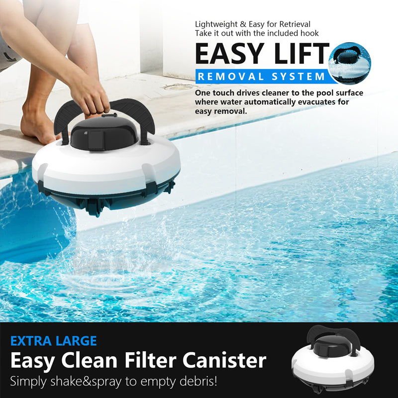 🤖 PROMO LIMITÉE 50% DE RÉDUCTION ! 💥 Robot Nettoyeur Piscine Sans Fil – Haute Aspiration, Navigation Intelligente, Simple Pression ✨