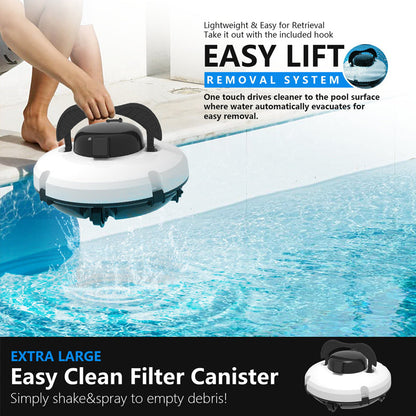 🤖 PROMO LIMITÉE 50% DE RÉDUCTION ! 💥 Robot Nettoyeur Piscine Sans Fil – Haute Aspiration, Navigation Intelligente, Simple Pression ✨