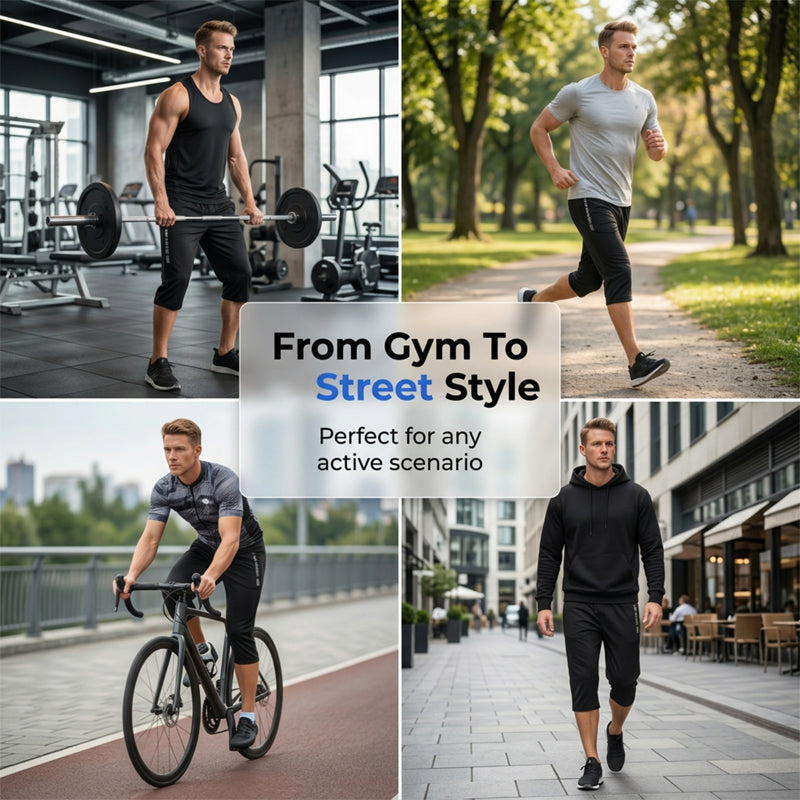 Pantalon Capri de sport à séchage rapide pour homme