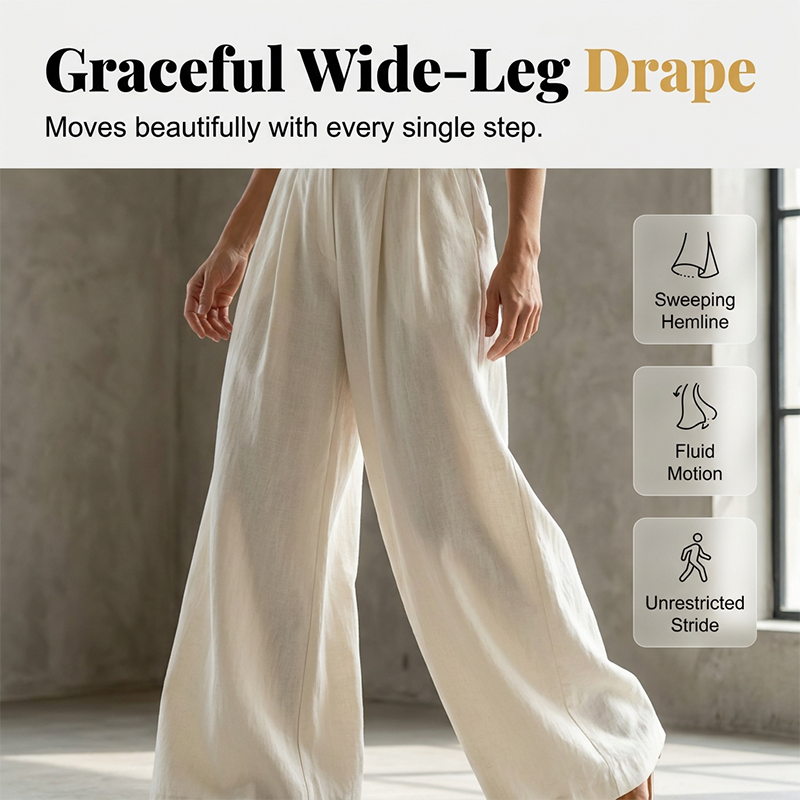 Ensemble élégant deux pièces chemise et pantalon large