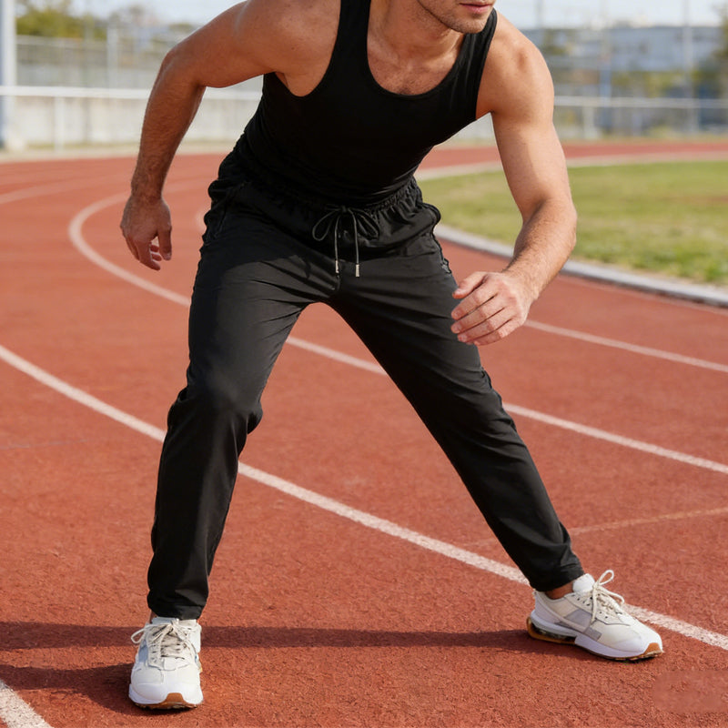 Pantalon de sport léger pour homme avec poches zippées