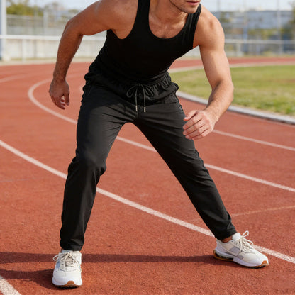 Pantalon de sport léger pour homme avec poches zippées