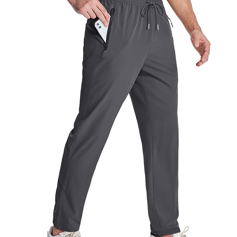 Pantalon de sport léger pour homme avec poches zippées
