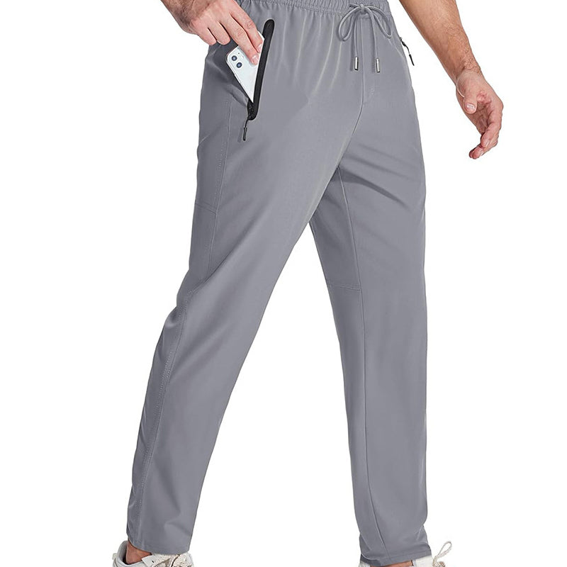 Pantalon de sport léger pour homme avec poches zippées