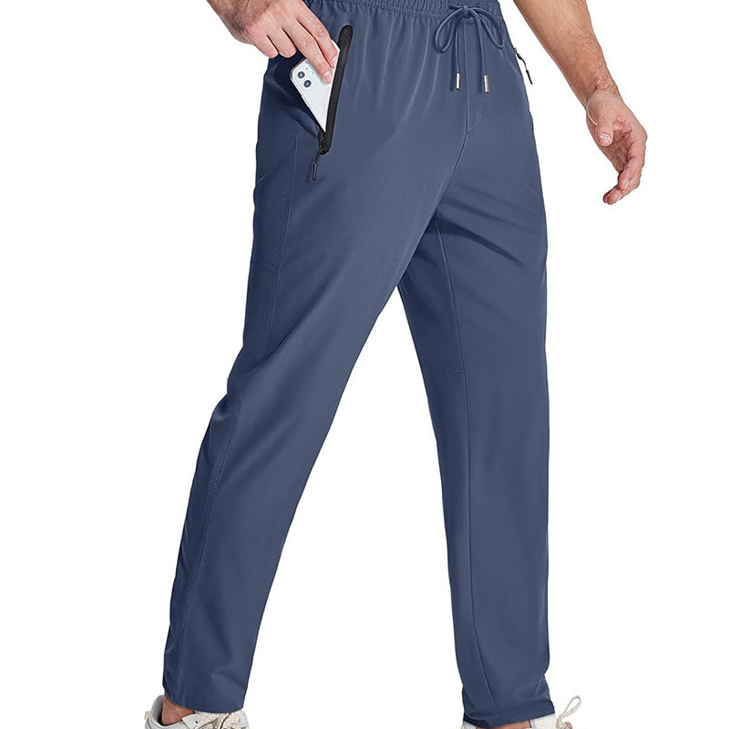 Pantalon de sport léger pour homme avec poches zippées