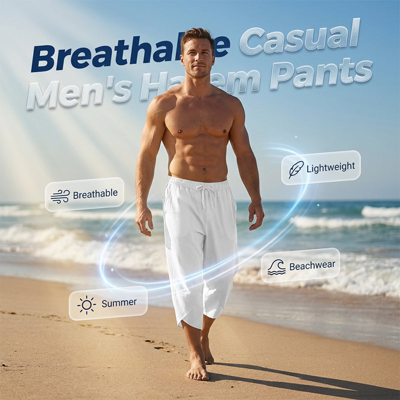 Pantalon Capri harem décontracté pour homme