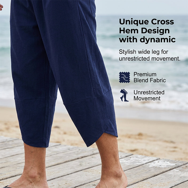 Pantalon Capri harem décontracté pour homme