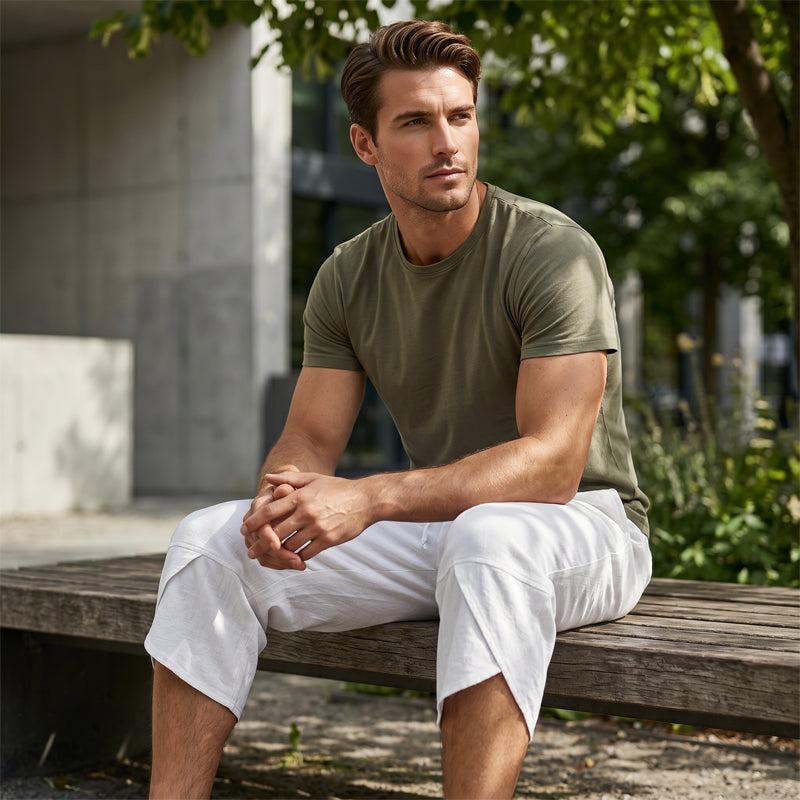 Pantalon Capri harem décontracté pour homme