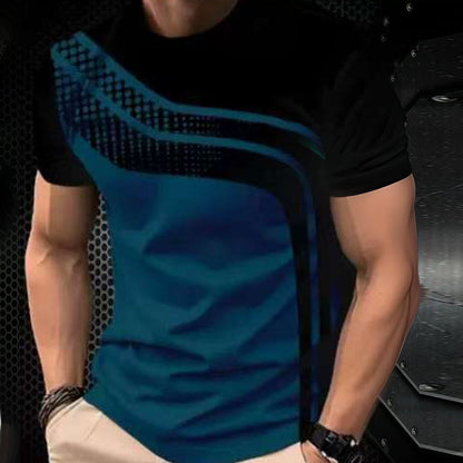 👕 -50% MAINTENANT ! 🎨 T-shirt homme color block col rond – Coton doux, coupe moderne, parfait pour le quotidien, le sport ou les sorties casual ✨