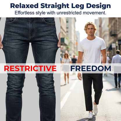 Pantalon léger à coupe ample et jambes droites pour homme