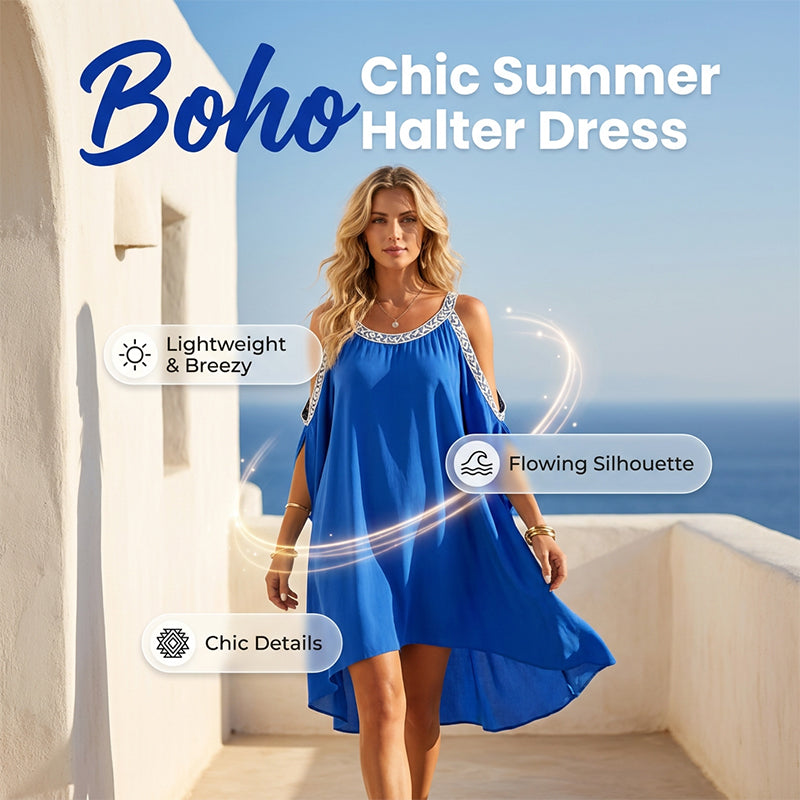 🔥 Robe d'été à épaules dénudées pour femme