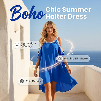 🔥 Robe d'été à épaules dénudées pour femme