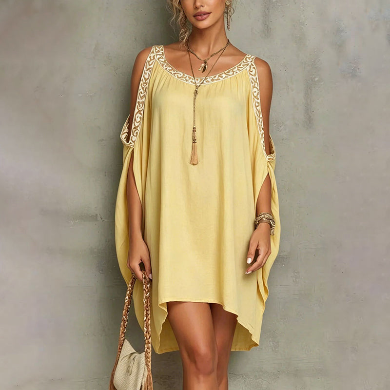 🔥 Robe d'été à épaules dénudées pour femme