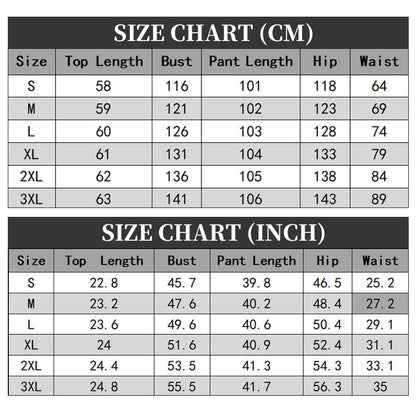 Ensemble 2 Pièces Femme : Haut Imprimé et Pantalon Assorti