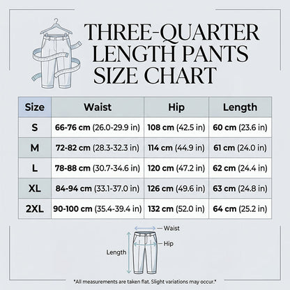 Pantalon court décontracté pour femme avec boutons décoratifs
