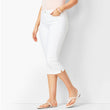 Jean capri en denim extensible pour femme