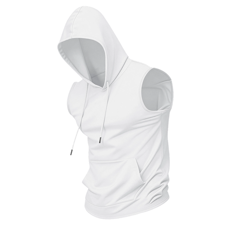 📢📢Nouveautés et offres spéciales - Sweat à capuche de sport sans manches pour homme avec poche