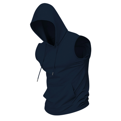 📢📢Nouveautés et offres spéciales - Sweat à capuche de sport sans manches pour homme avec poche