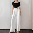 👖 Pantalon décontracté ample taille haute à poches - Effet fluide - Confort & Style 🤍✨