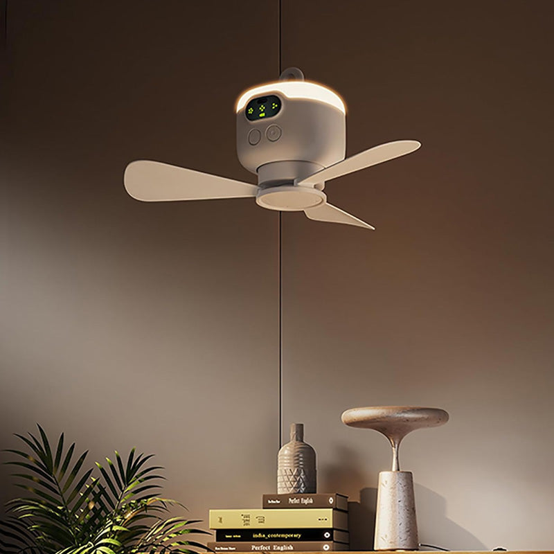 🎁 2 achetés = Livraison offerte !✈️ Ventilateur de Plafond Rechargeable avec Éclairage LED