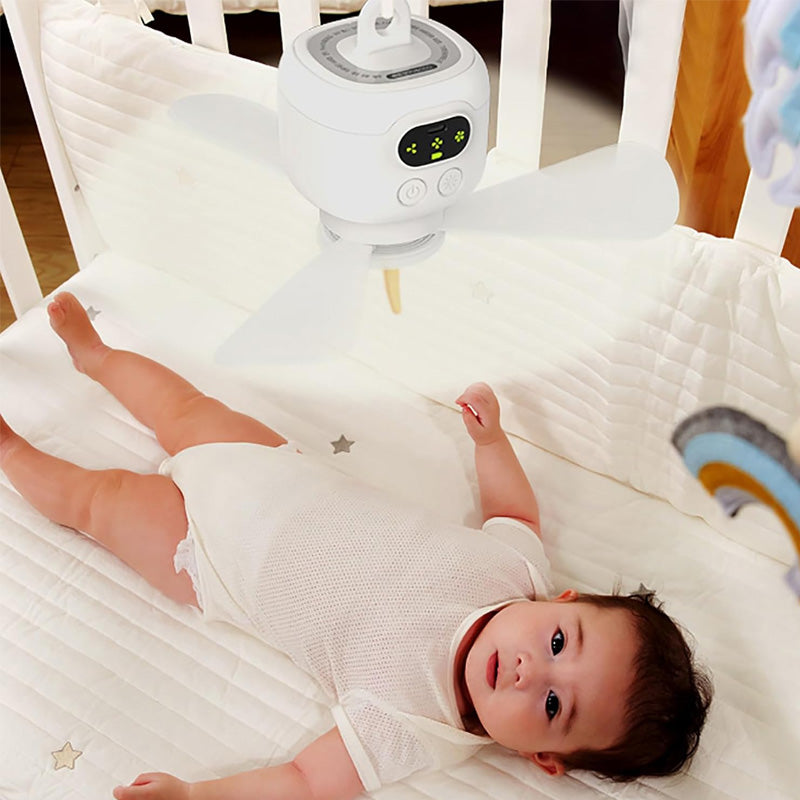 🎁 2 achetés = Livraison offerte !✈️ Ventilateur de Plafond Rechargeable avec Éclairage LED