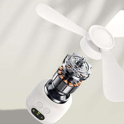🎁 2 achetés = Livraison offerte !✈️ Ventilateur de Plafond Rechargeable avec Éclairage LED