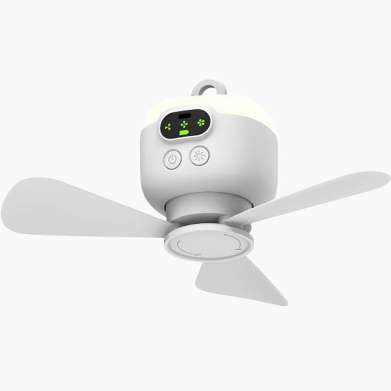 🎁 2 achetés = Livraison offerte !✈️ Ventilateur de Plafond Rechargeable avec Éclairage LED