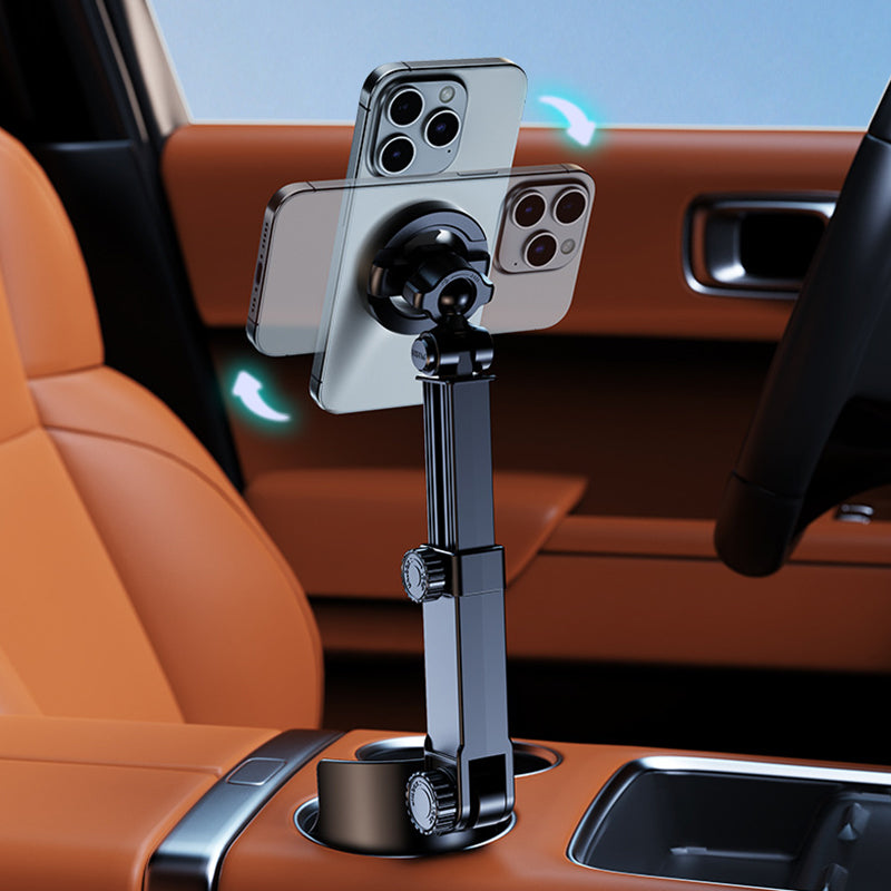 🌀🧲📐 OFFRE LIMITÉE 50% DE RÉDUCTION! Support Universel pour Porte-Gobelet – Angle Réglable à 360°, Compatible avec Tous les Smartphones, Base Magnétique Solide – Idéal pour les Cartes, les Appels ou la Musique en Conduisant 🎵🗺️