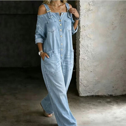 💞👗50% de réduction ! Combinaison ample, jambes larges, avec poches, confortable et respirante 🥳🥳