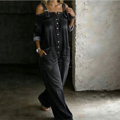 💞👗50% de réduction ! Combinaison ample, jambes larges, avec poches, confortable et respirante 🥳🥳