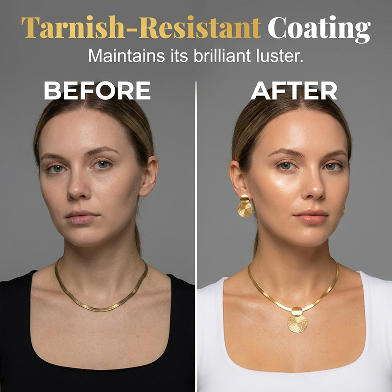 🎁Novità 2026: Sconto del 60%💥 Set collana e orecchini Modern Chic – Finitura oro, design geometrico e leggerezza – perfetto per un tocco di eleganza quotidiana o come regalo – include pezzi coordinati per un look raffinato 💫
