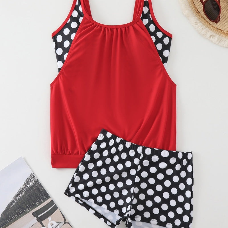 🏖️ Été chaud – 49 % de réduction 👙 Ensemble bikini deux pièces à pois pour femme
