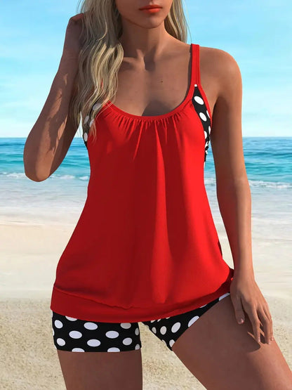 🏖️ Été chaud – 49 % de réduction 👙 Ensemble bikini deux pièces à pois pour femme