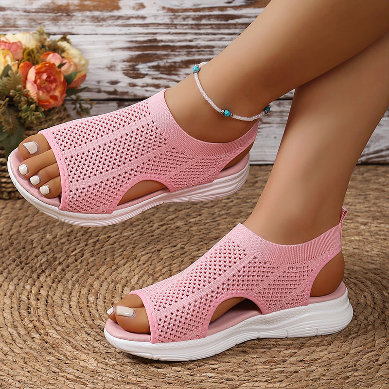👡 Atmungsaktive Netzgewebe-Sandalen mit offener Zehenpartie für Damen | Bequem & léger