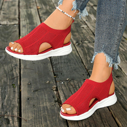 👡 Atmungsaktive Netzgewebe-Sandalen mit offener Zehenpartie für Damen | Bequem & léger