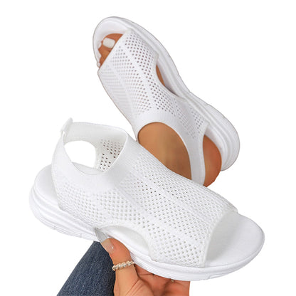 👡 Atmungsaktive Netzgewebe-Sandalen mit offener Zehenpartie für Damen | Bequem & léger