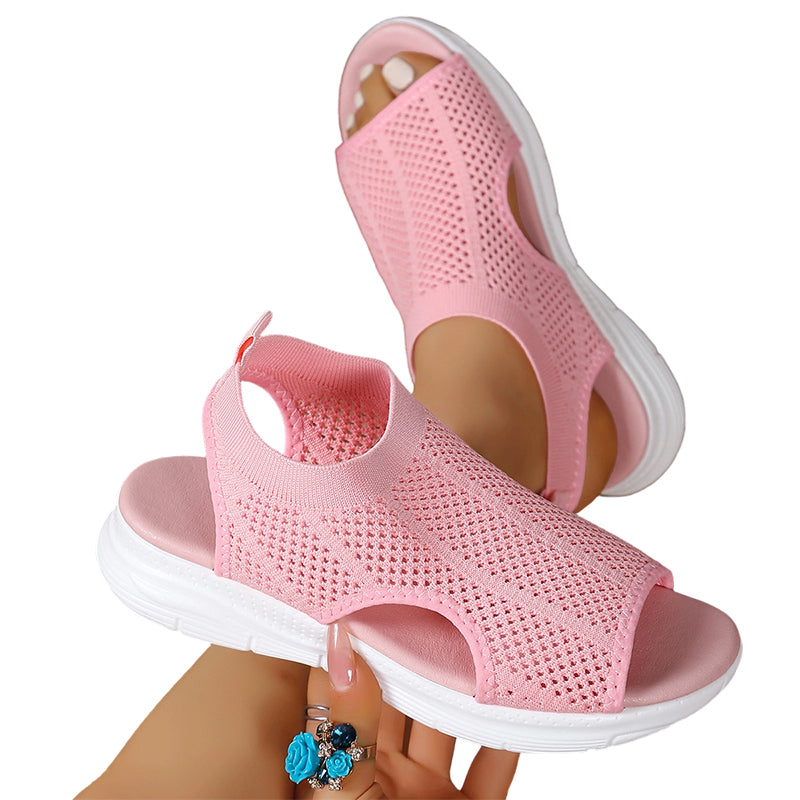 👡 Atmungsaktive Netzgewebe-Sandalen mit offener Zehenpartie für Damen | Bequem & léger