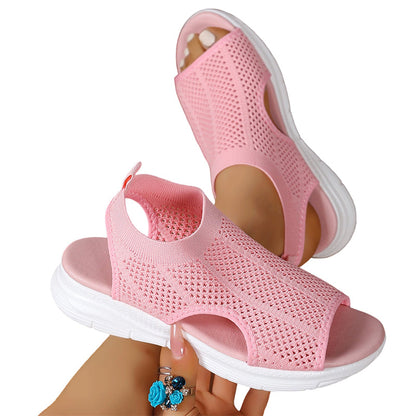 👡 Atmungsaktive Netzgewebe-Sandalen mit offener Zehenpartie für Damen | Bequem & léger