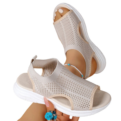👡 Atmungsaktive Netzgewebe-Sandalen mit offener Zehenpartie für Damen | Bequem & léger