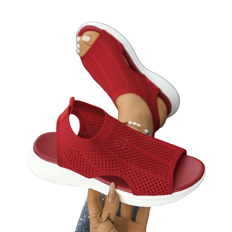 👡 Atmungsaktive Netzgewebe-Sandalen mit offener Zehenpartie für Damen | Bequem & léger