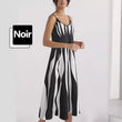 👗Robe Imprimée à Col en V et à Bretelles Spaghetti pour Femmes