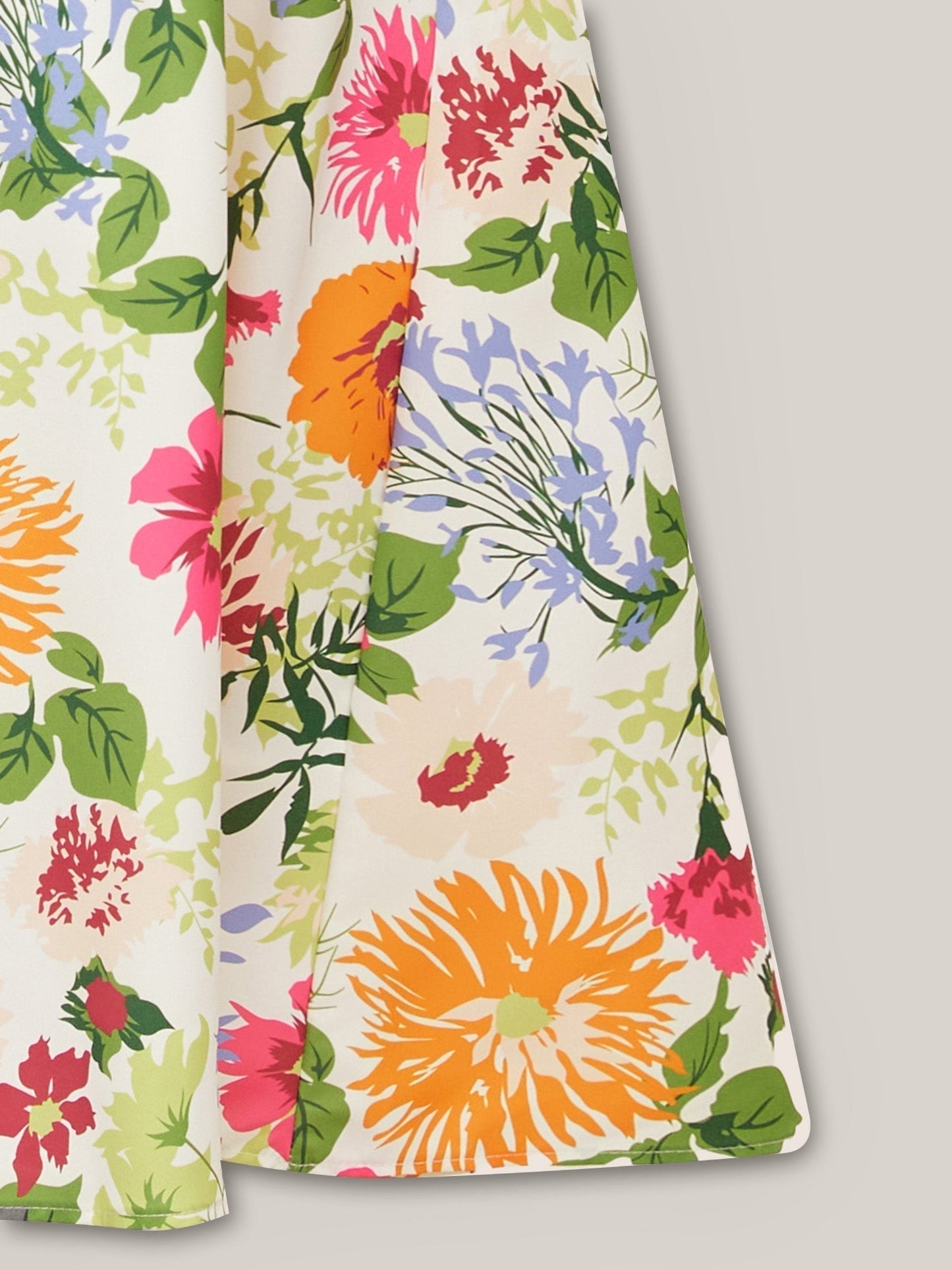 ⏰Soldes d'été : 70 % de réduction💃Robe midi à fleurs, col carré et smocks, avec poches