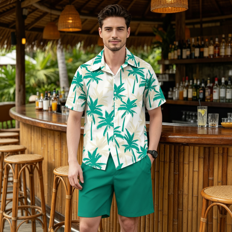 💨 Tellement léger, vous ne le sentirez presque pas ! Notre ensemble tropical respirant pour homme
